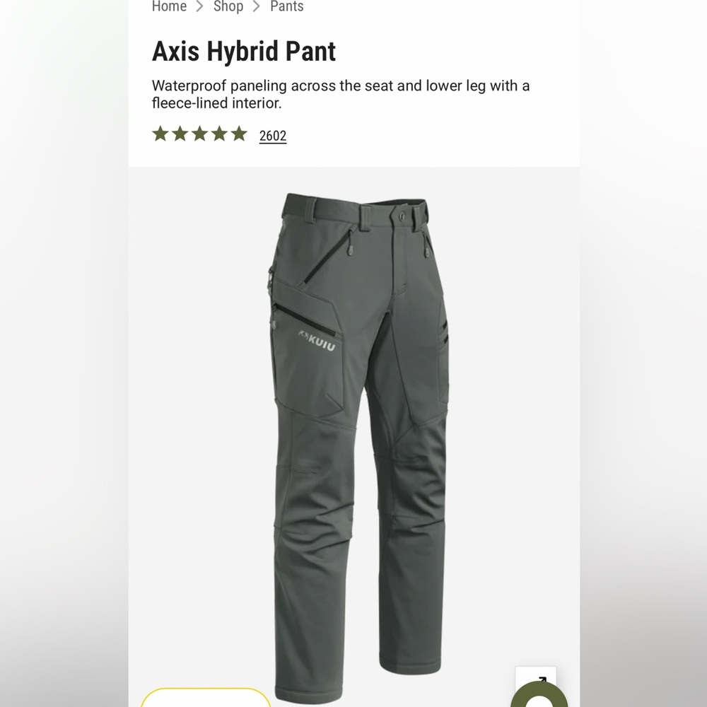 KUIU Men's axis hybrid pants